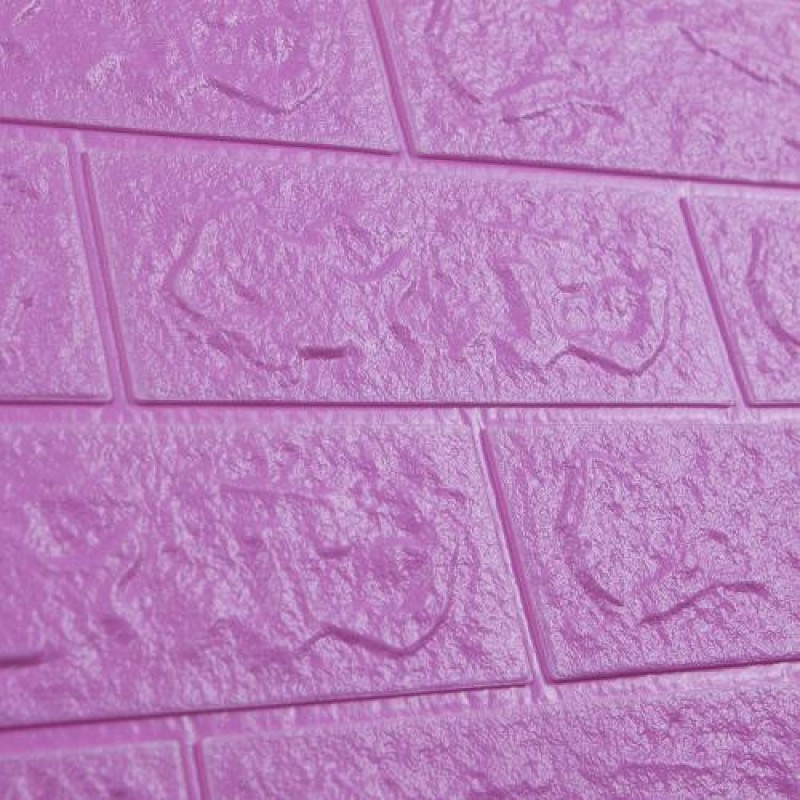 Самоклеюча декоративна 3D панель 3D Loft 700x770x5 мм Фуксія (219)