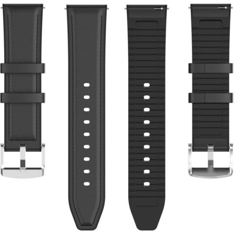 Ремінець шкіряний для часов універсальний BeWatch 22 мм Чорний (102CL01)