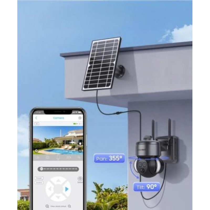 Вулична IP-камера Sectec ST-S568M-4G-6M-12X ZOOM 4G 2 об'єктива 4mm +12 mm 3+3 MP (55260)