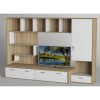 Стінка в вітальню Тиса Мебель Вітальня-101 Сонома Білий 1600x450x2370 мм