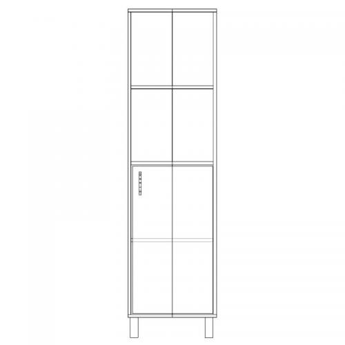 Шафа-Пенал Тиса Мебель ШС-415 Дуб сонома 166x35x45 см Шафа-Пенал Тиса Мебель ШС-415 Дуб сонома 166x35x45 см