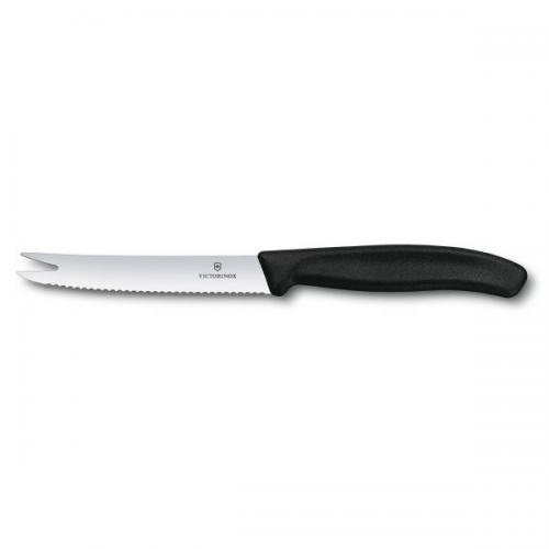 Кухонний ніж Victorinox SwissClassic для сиру 110 мм серрейтор Чорний (6.7863) Кухонний ніж Victorinox SwissClassic для сиру 110 мм серрейтор Чорний (6.7863)