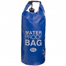 Водонепроникний гермомішок з плечовим ременем Waterproof Bag 10л TY-6878-10 (PVC) Синій (PT0490)