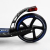 Двоколісний самокат Best Scooter складаний амортизатор стоп сигнал 100 кг Black and blue (105431)