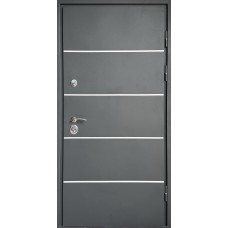 Вхідні двері Метал/МДФ ГАЛІЦІЯ Кватро Антрацит 860/960х2050х75 Ліве/Праве