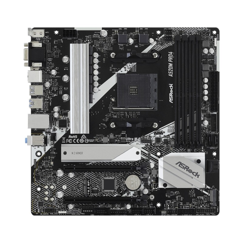 Материнська плата ASRock A520M Pro4 Socket AM4