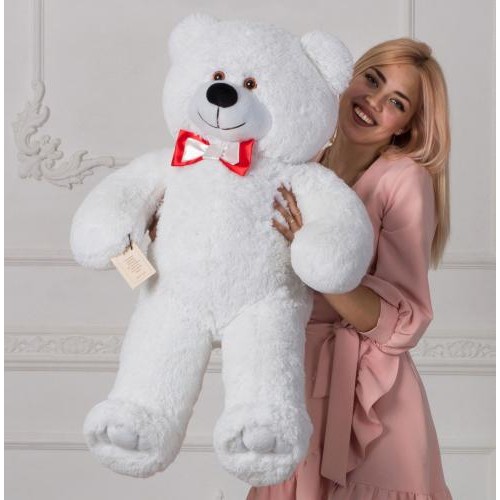 Плюшевий ведмедик Mister Medved Чарлі 110 см Білий (006) Плюшевий ведмедик Mister Medved Чарлі 110 см Білий (006)