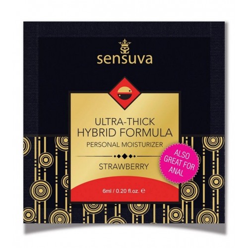 Пробник Sensuva - Ultra-Thick Hybrid Formula Strawberry (6 мл) в інтернет супермаркеті PbayMarket!