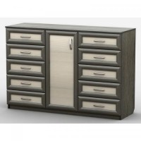 Комод Тиса Мебель АКМ-59 1 Венге Дуб молочний 45x90x140 см Комод Тиса Мебель АКМ-59 1 Венге Дуб молочний 45x90x140 см