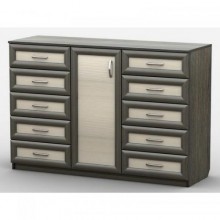 Комод Тиса Мебель АКМ-59 1 Венге Дуб молочний 45x90x140 см