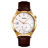 Чоловічий кварцовий годинник Skmei 1581 Prestige коричневий Чоловічий кварцовий годинник Skmei 1581 Prestige коричневий