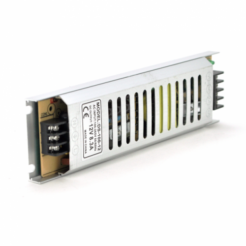 Імпульсний блок живлення NRU DS-100-12 12В 8.3А (100Вт) SLIM Імпульсний блок живлення NRU DS-100-12 12В 8.3А (100Вт) SLIM