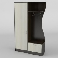 Передпокій Тиса Мебель-9 Венге Молочний 204.5x35x120 см Передпокій Тиса Мебель-9 Венге Молочний 204.5x35x120 см