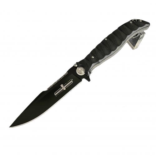 Ніж туристичний Gorillas BBQ 2-2378 21 см Чорний (KN1052) Ніж туристичний Gorillas BBQ 2-2378 21 см Чорний (KN1052)