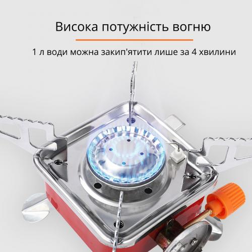 Плита газова туристична Kovar 2500 Вт Червоний (TRSGPK-ORG-0303)