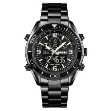 Чоловічий наручний годинник Skmei 1600 Чорний