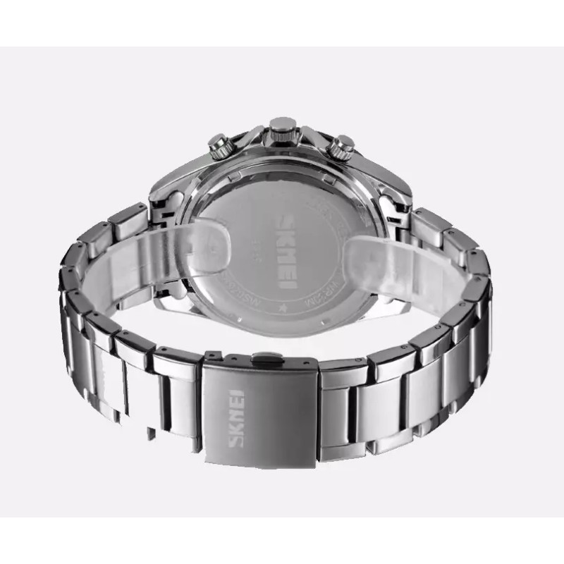 Чоловічий класичний годинник Skmei 9259 Сріблястий