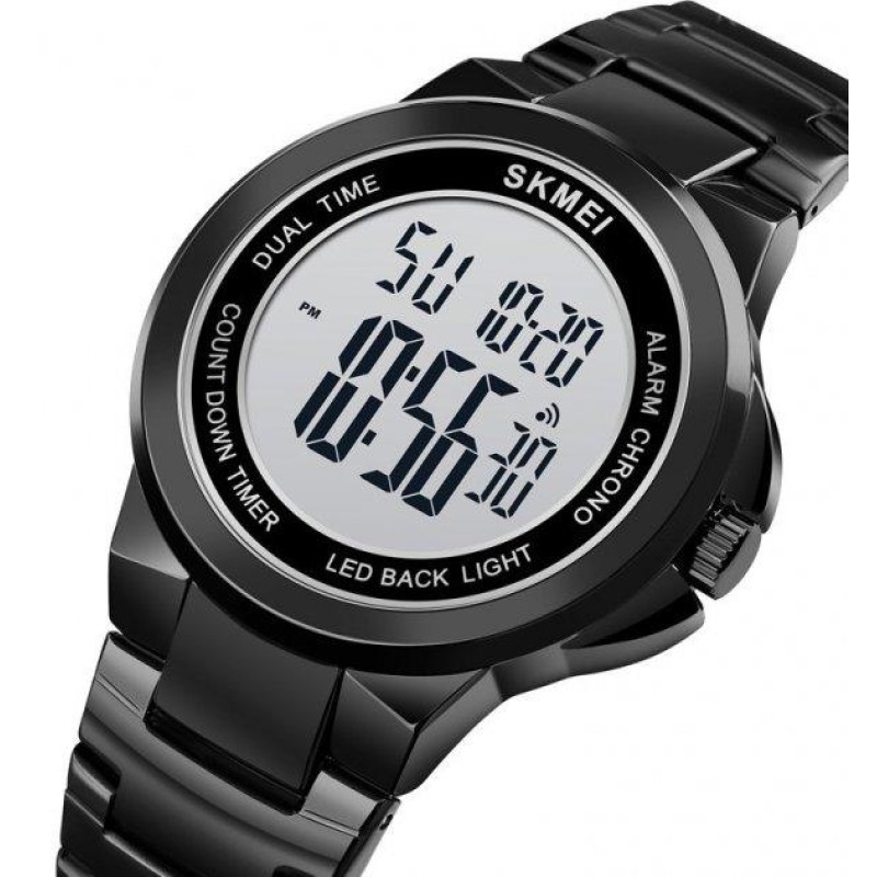 Чоловічий наручний годинник Skmei 1712 Чорний