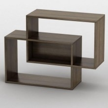 Полиця навісна Тиса Мебель Смарт Венге 600x250x800 мм