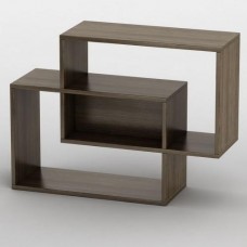 Полиця навісна Тиса Мебель Смарт Венге 600x250x800 мм