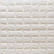 Самоклеюча 3D панель 3D Loft 700x770x7 мм Білий (205)