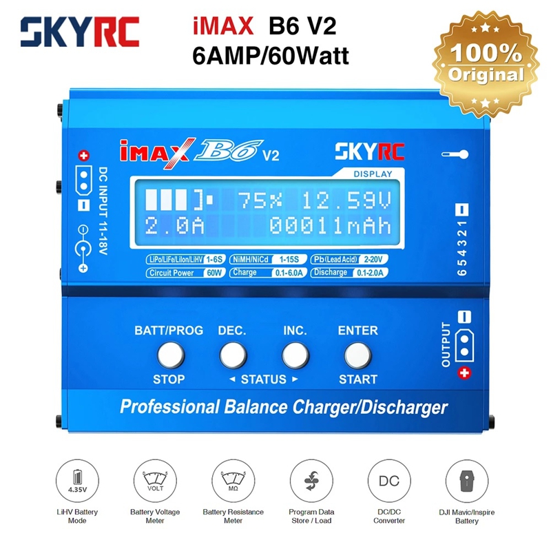 Універсальний зарядний пристрій другого покоління SkyRC Imax B6 V2. Оригінал.