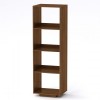 Шафа книжкова Компаніт МГ-5 тумба-3 Компаніт Горіх екко (50х40х158 см)