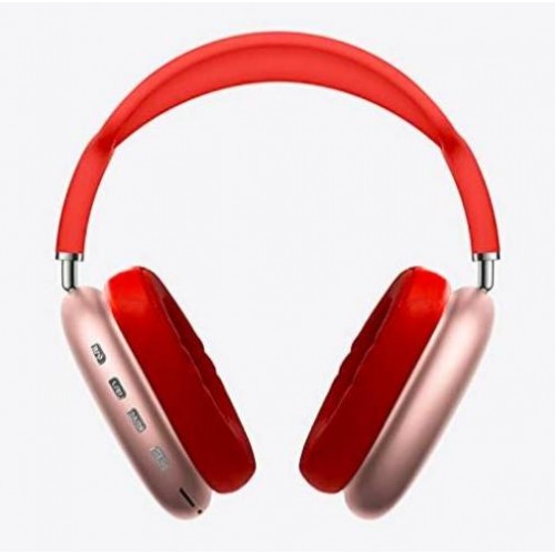 Повнорозмірні бездротові навушники-гарнітура Bluetooth з акумулятором Macaron MP90 з MP3 плеєром/AUX/microSD Червоні Повнорозмірні бездротові навушники-гарнітура Bluetooth з акумулятором Macaron MP90 з MP3 плеєром/AUX/microSD Червоні