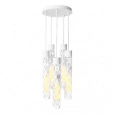 Світильник підвісний MSK Electric Flow у стилі лофт на круглій основі NL 6041-5R WH