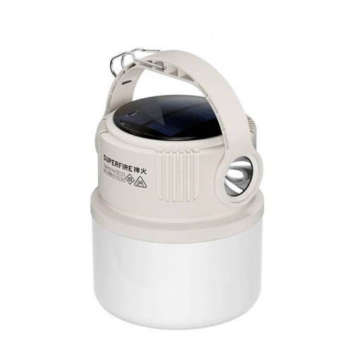 Ліхтар кемпінговий SuperFire Solar T22 300 Lumen IP44 Білий (2507744603) Ліхтар кемпінговий SuperFire Solar T22 300 Lumen IP44 Білий (2507744603)