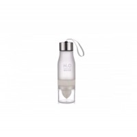 Пляшка для води та напоїв H2O з цитрусовою соковижималкою 650 мл White (300727WH)
