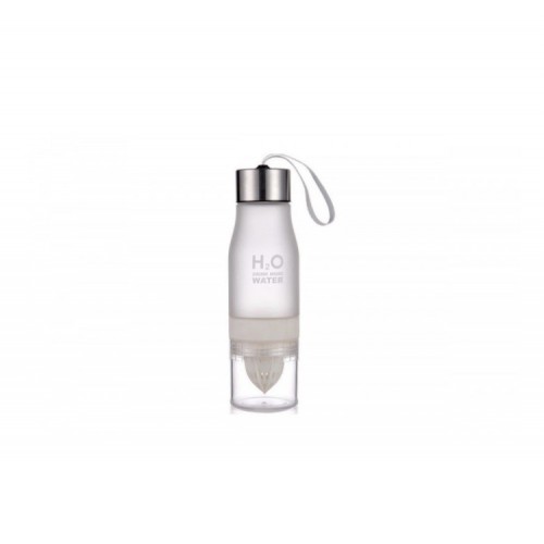 Пляшка для води та напоїв H2O з цитрусовою соковижималкою 650 мл White (300727WH)