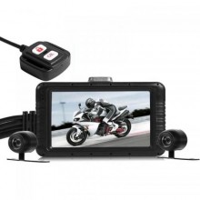 Відеореєстратор для мотоцикла на 2 камери FHD SE100 з пультом керування HD 720P (100576)