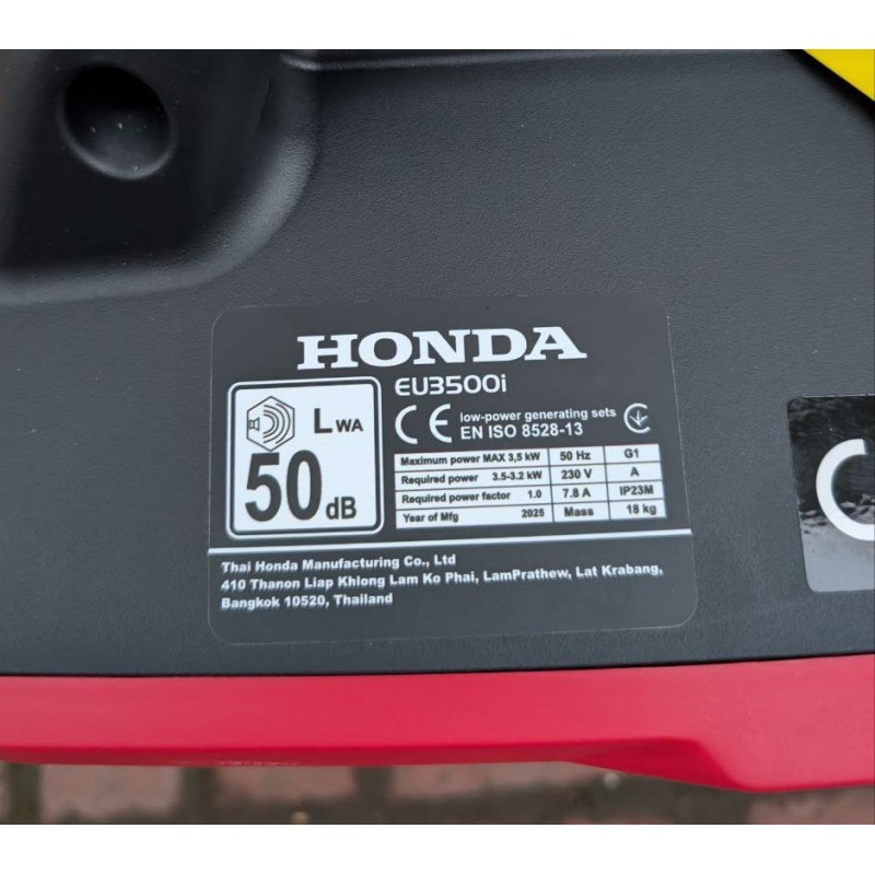 Переносний генератор бензиновий інверторний Honda EU3500I 3.5 кВт ручний стартер (1908687227)