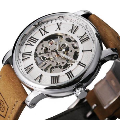 Годинник чоловічий механічний наручний Forsining Vintage Pro Сріблястий (2495007401) Годинник чоловічий механічний наручний Forsining Vintage Pro Сріблястий (2495007401)