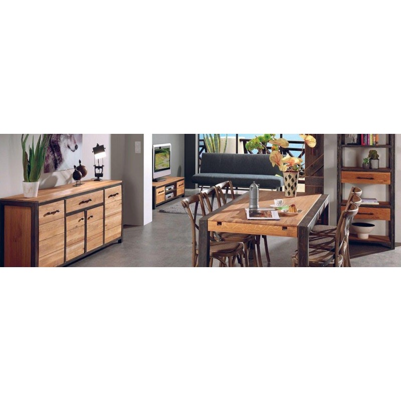 Комод Loft NS-240 830x1600x500 мм Чорний