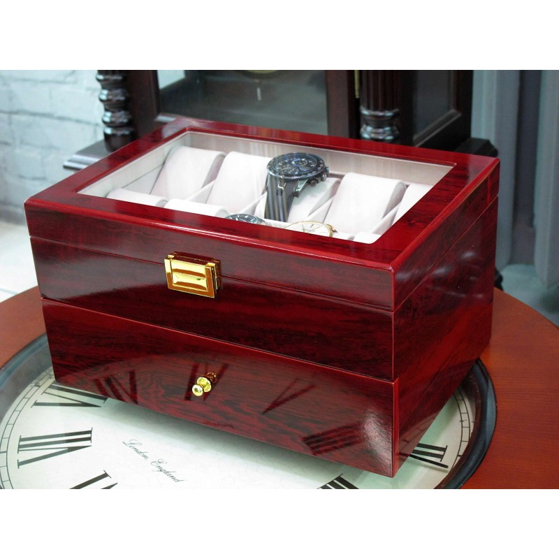 Шкатулка для зберігання годинників Craft 20WB.RED Бордовий