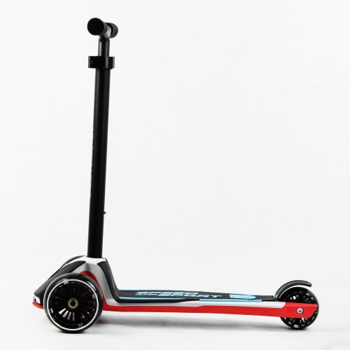 Самокат Best Scooter MAXI знімне алюмінієве кермо колеса PU зі світлом 70 кг Black and red (105876) Самокат Best Scooter MAXI знімне алюмінієве кермо колеса PU зі світлом 70 кг Black and red (105876)