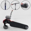 Самокат триколісний Best Scooter складане алюмінієве кермо, 3 колеса PU зі світлом Red/Black (102026)