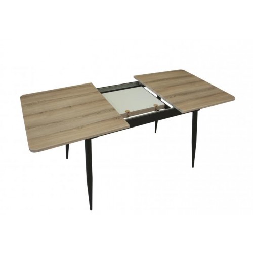 Стіл Max's furniture Денвер 75х120/160х75 см Дуб сонома + Чорний Стіл Max's furniture Денвер 75х120/160х75 см Дуб сонома + Чорний