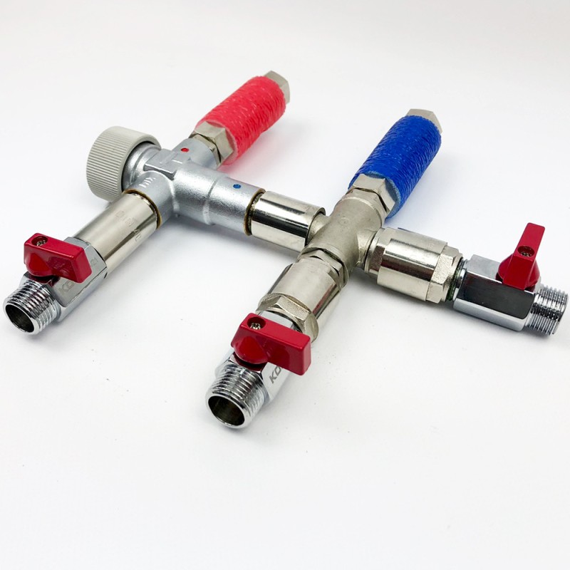 Змішувач-термостат для бойлера водонагрівача Kvant Labaratory 8.1T SOLO MIX з рециркуляцією (без насоса) 1/2