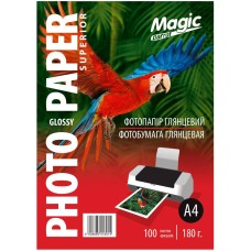 Фотопапір Magic Superior A4 180 г/м2 глянцевий Білий 100 шт