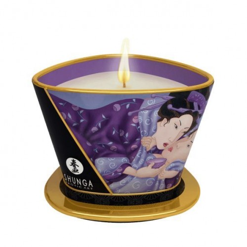 Масажна свічка Shunga Massage Candle – Exotic Fruits (170 мл) з афродизіаками в інтернет супермаркеті PbayMarket!