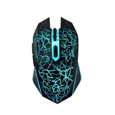 Безпровідна ігрова мишка Qukam RGB підсвічування USB Charge з вбудованим акумулятором Black