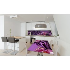 Наклейка вінілова на стіл Zatarga «Фіолетовий Шовк» 650х1200 мм Z180846/1st