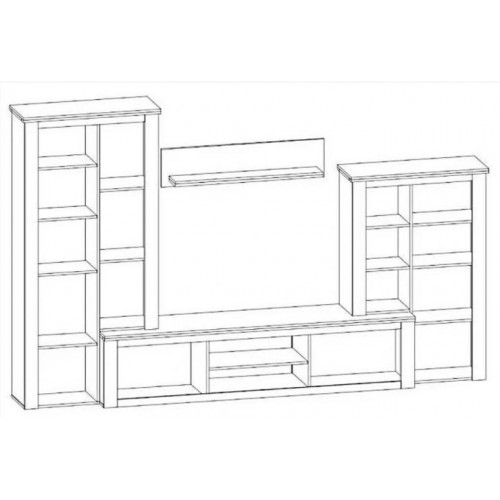 Стінка Меблі Сервіс Монтреал Андерсон пайн + Дуб апріл (27u6zm) Стінка Меблі Сервіс Монтреал Андерсон пайн + Дуб апріл (27u6zm)