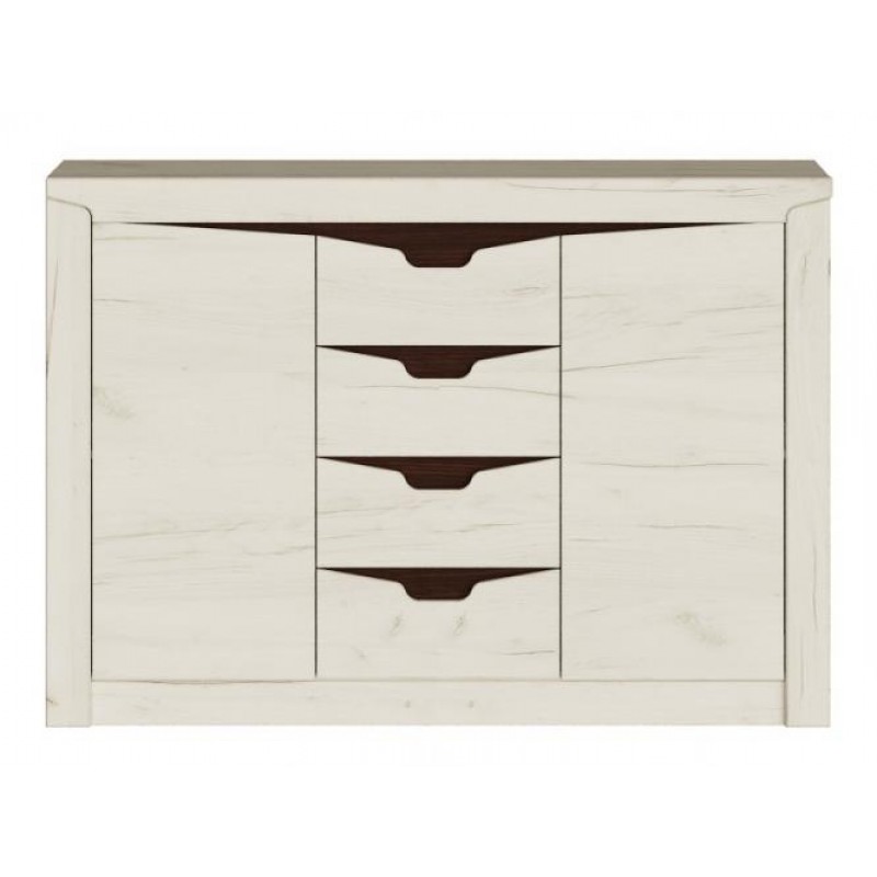 Великий комод для дому Еверест Ліберті-1400 Крафт білий