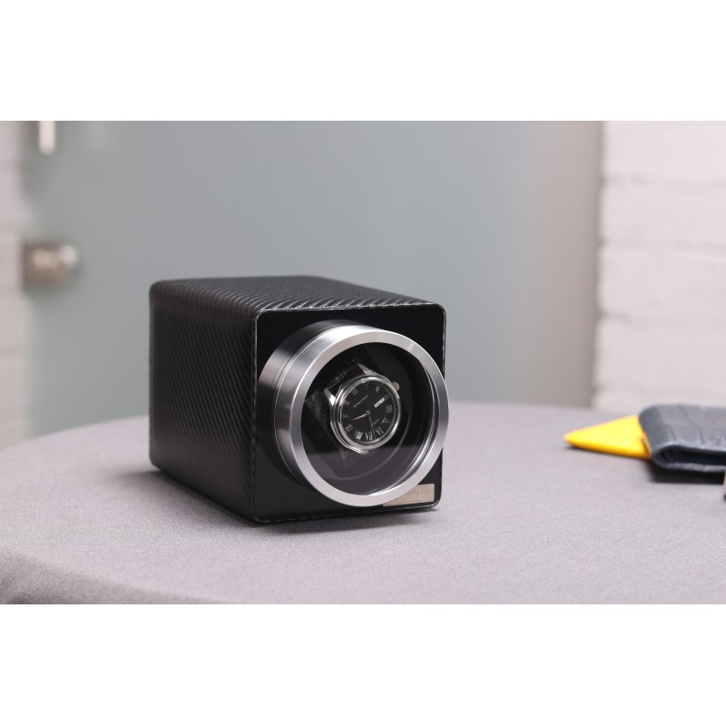 Шкатулка Salvadore для підзаводу 1 годинника MBPU/411/CF 11х11х17,5 см Чорний