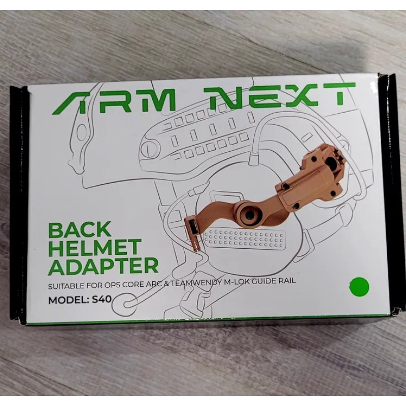 Тактичне кріплення чебурашки для навушників на шолом ARM Next S40 Койот