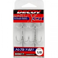 Трійник Decoy Y-S21 1/0 4 шт/уп (1013-1562.01.09) Трійник Decoy Y-S21 1/0 4 шт/уп (1013-1562.01.09)